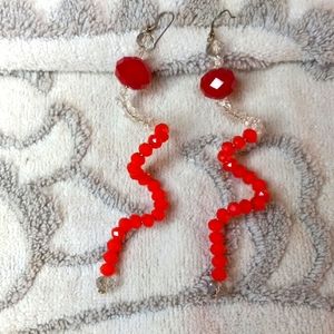 EdijeMagBourique RedBlush earrings